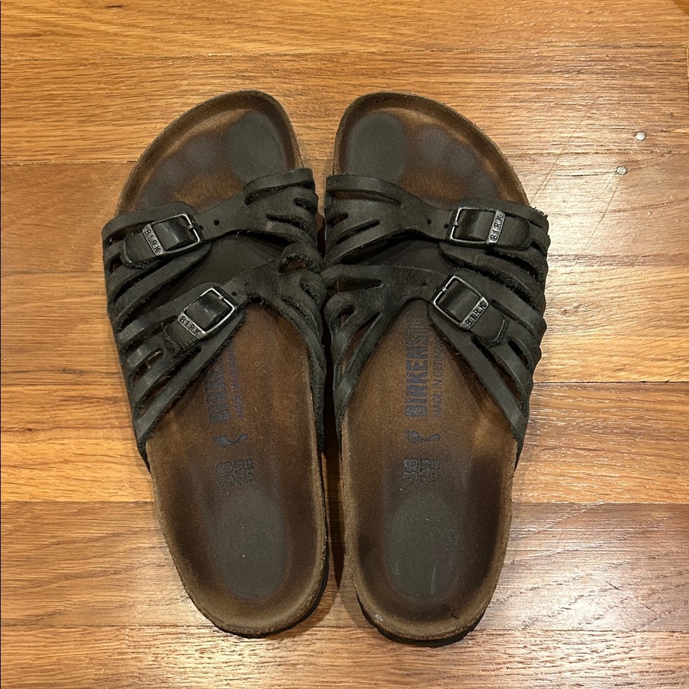 Birkenstock Black Strappy Sandals